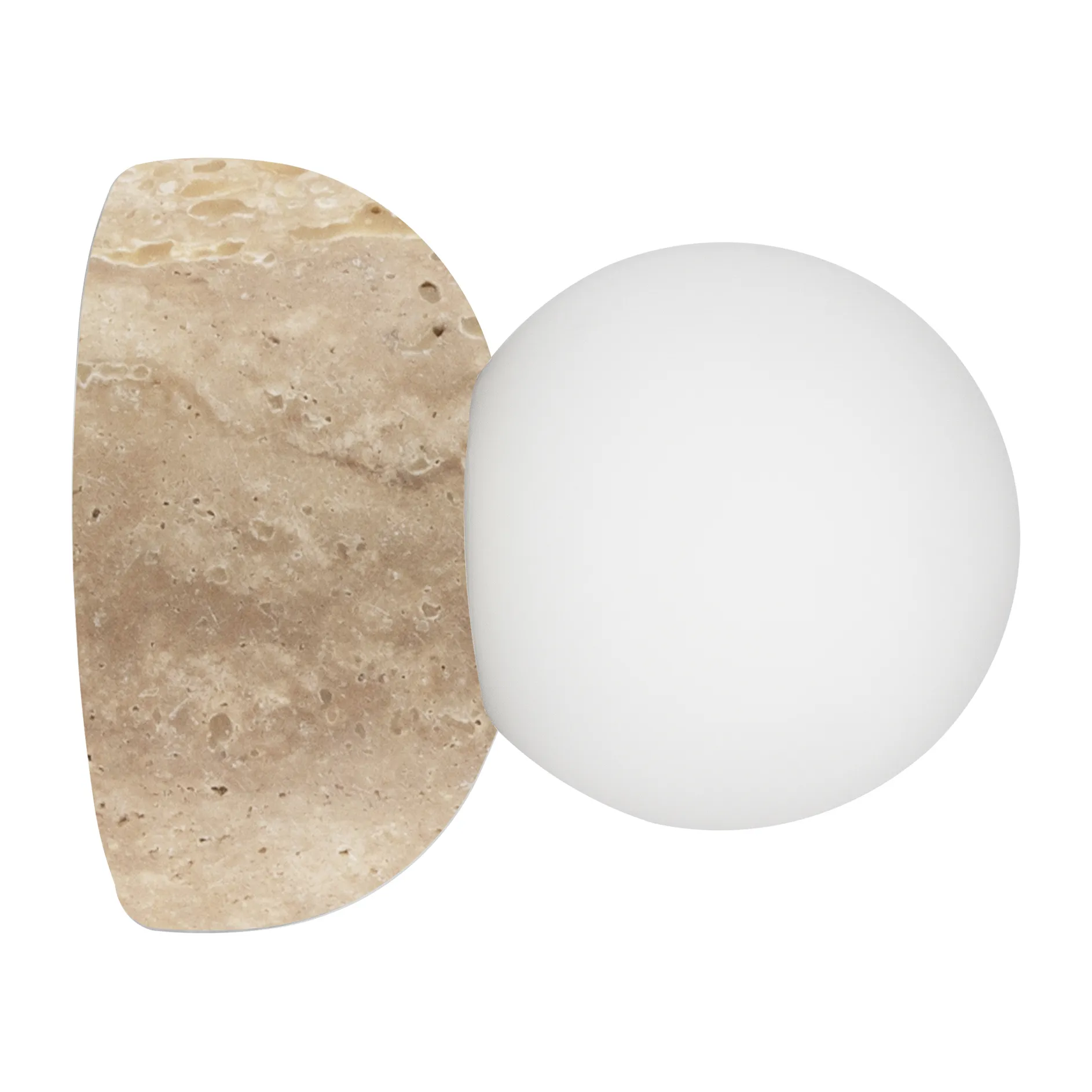 Torrano wall lamp/ceiling lamp 13 cm, Travertine Globen Lighting