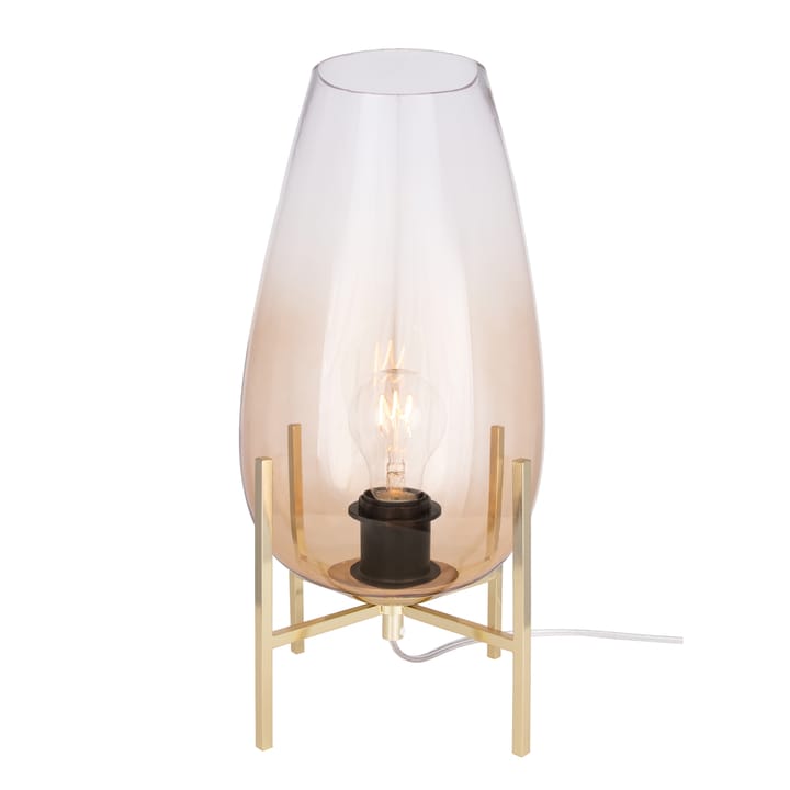 Tulip table lamp brass - Amber - Globen Lighting
