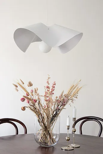 Volang pendant lamp Ø50 cm - White - Globen Lighting