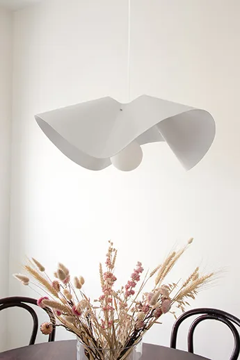 Volang pendant lamp Ø50 cm - White - Globen Lighting
