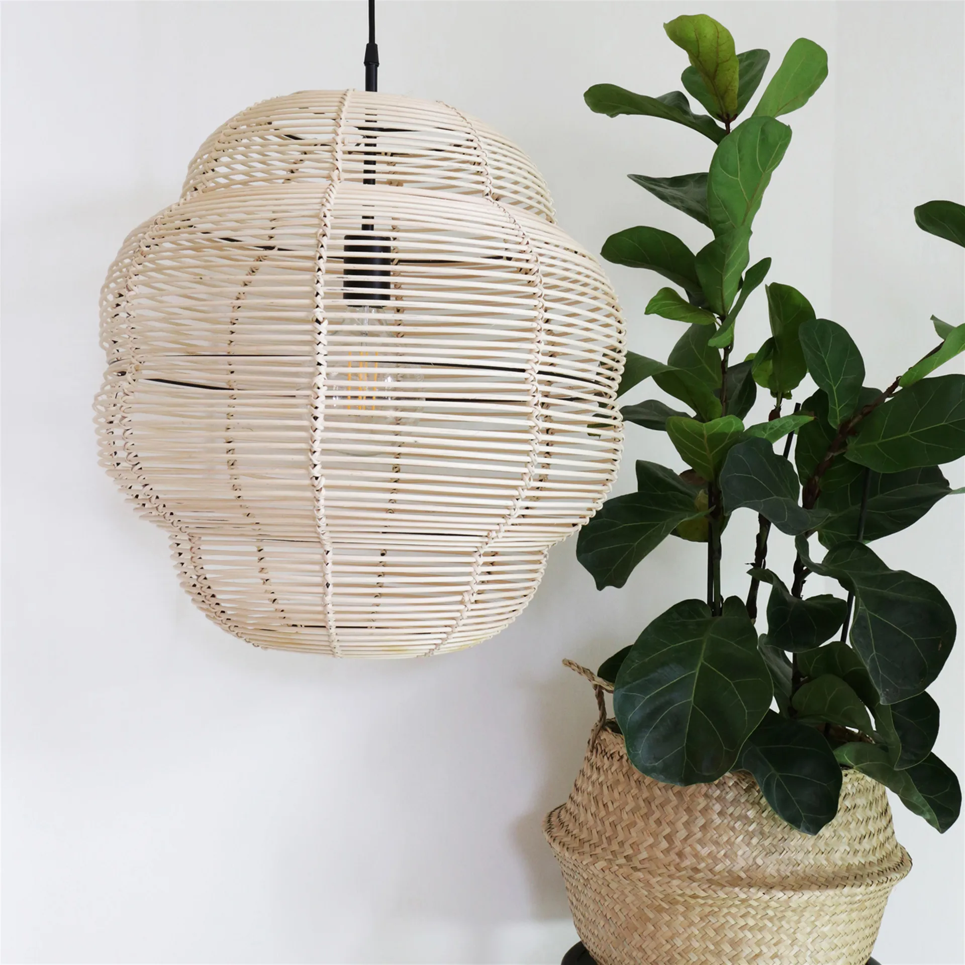 Wagner ceiling lamp, natural Globen Lighting