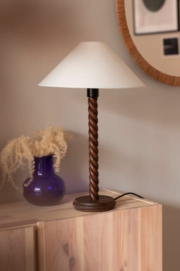 Willow lamp base 38 cm - Walnut - Globen Lighting
