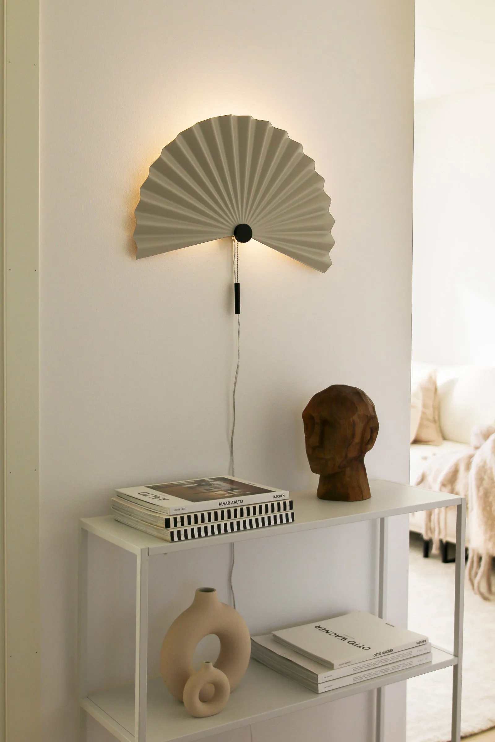 Zen wall lamp 50 cm, Mud-black Globen Lighting