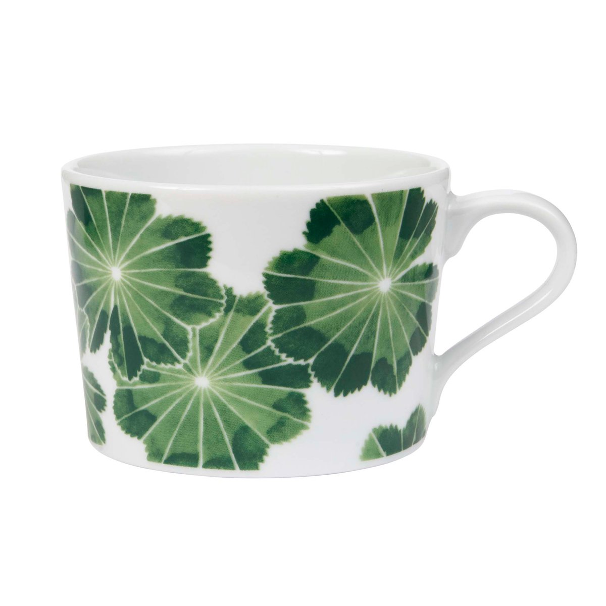 Götefors Porslin Botanica cup with handle green lady"s mantle