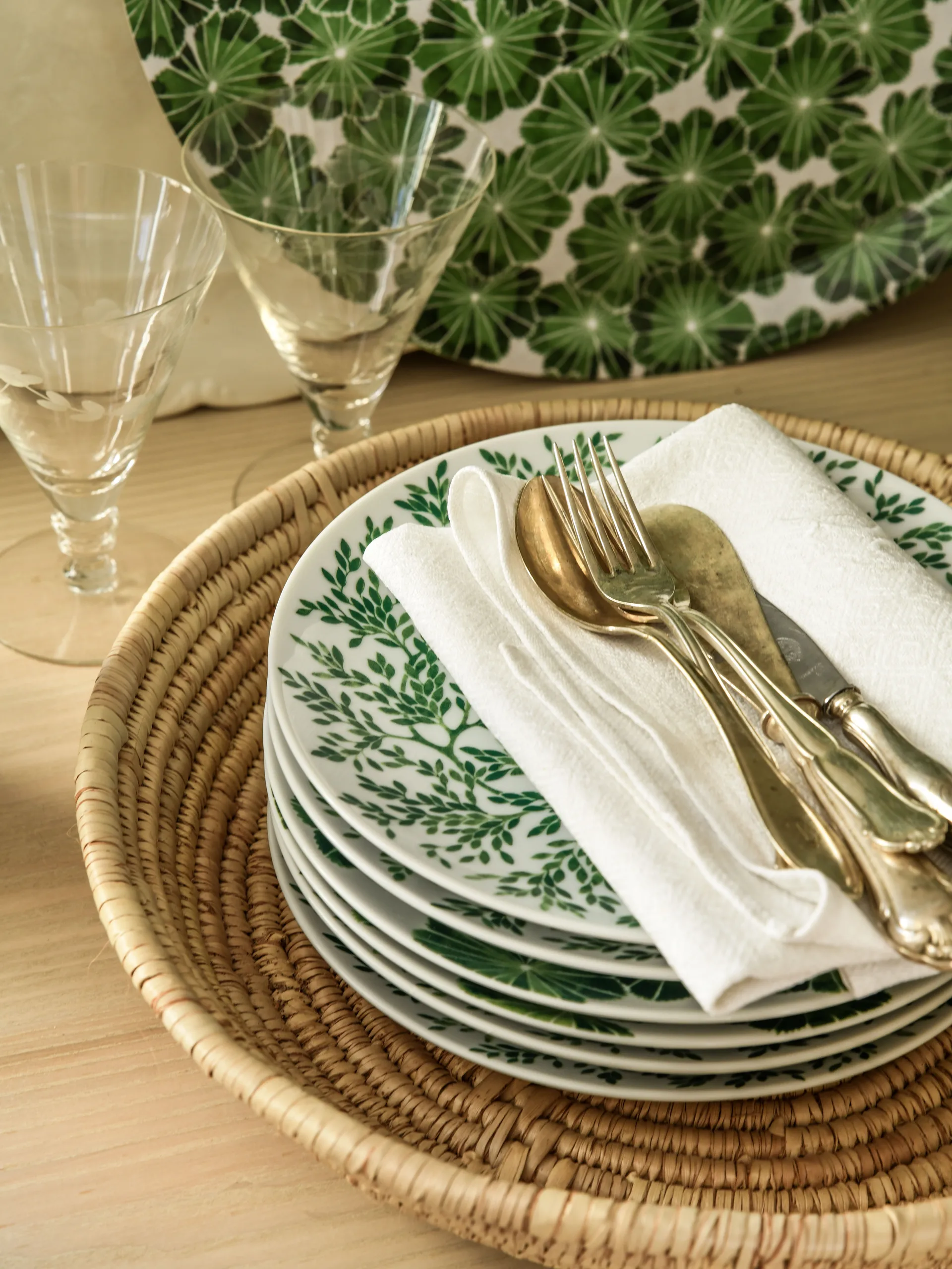 Botanica Myrten small plate Ø21, Green Götefors Porslin