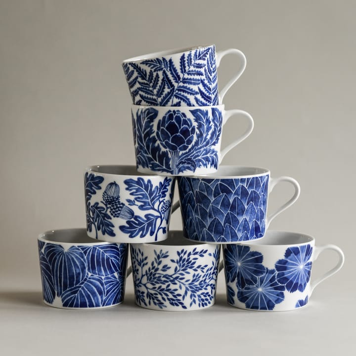 Fern cup 24 cl, Blue Götefors Porslin