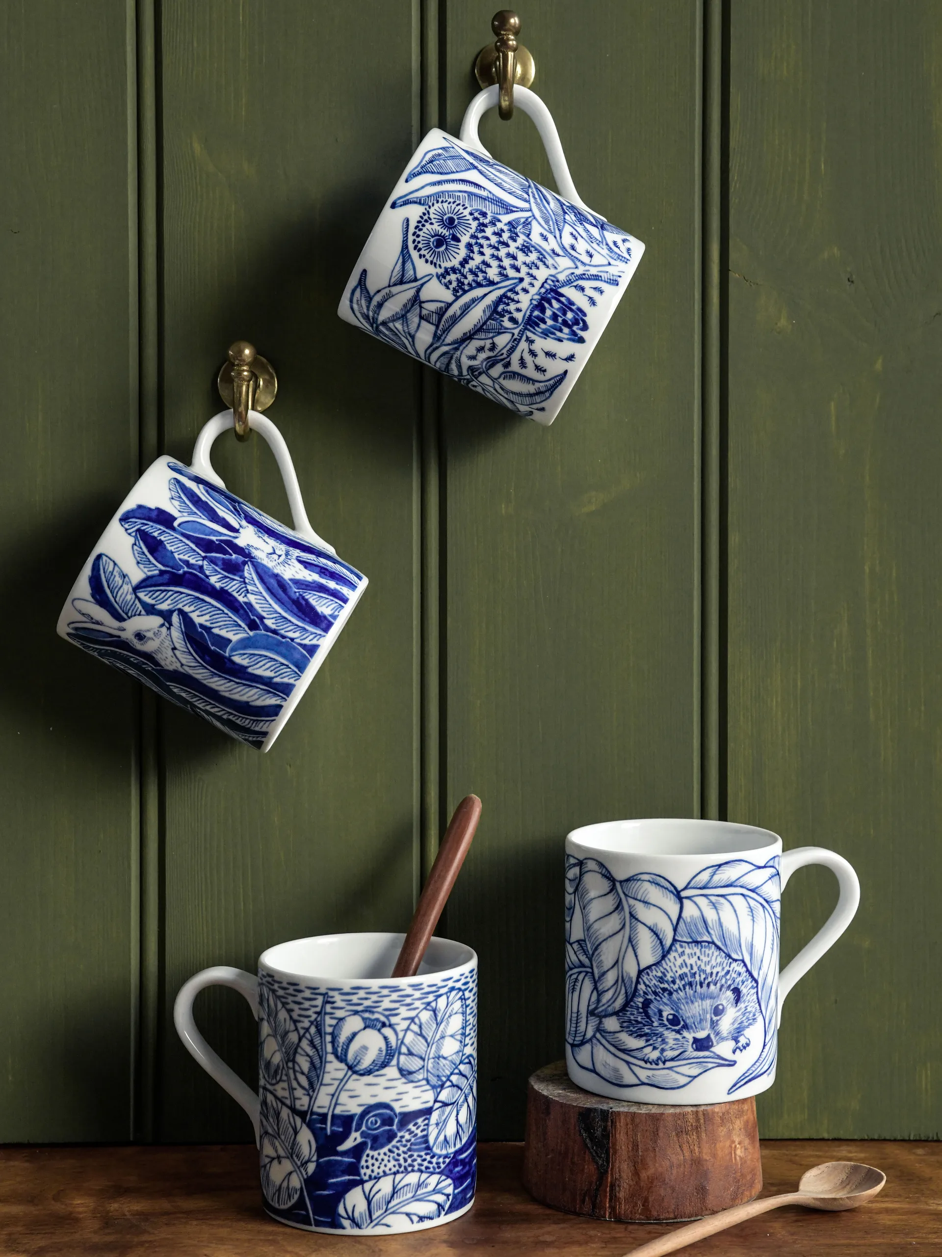 Hedgehogs awakening mug 35 cl, Multi Götefors Porslin