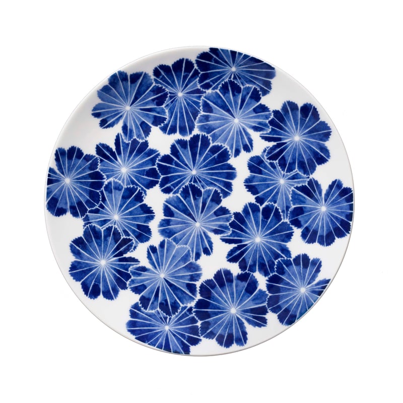 Götefors Porslin Lady"s mantle small plate blue