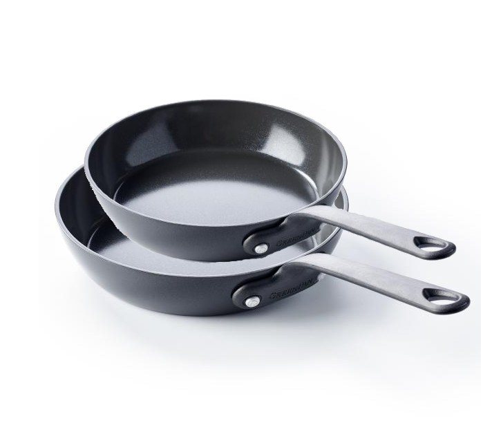 GreenPan Craft frying pan set + coaster 20 + 28 cm | Scandinavian Design | Frying pans & skillets | Black