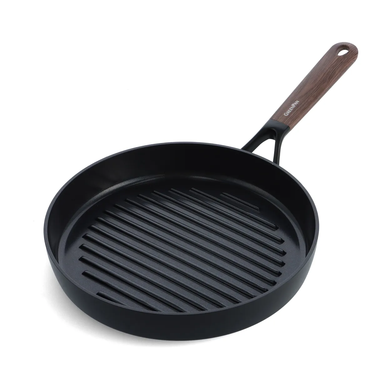 GreenPan Eco Smartshape griddle pan 28 cm Dark wood