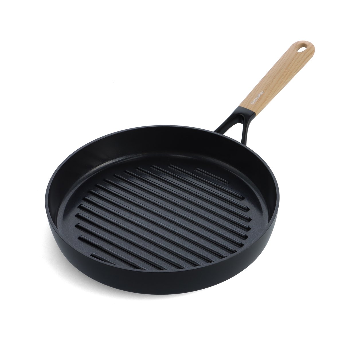 GreenPan Eco Smartshape griddle pan 28 cm Light wood