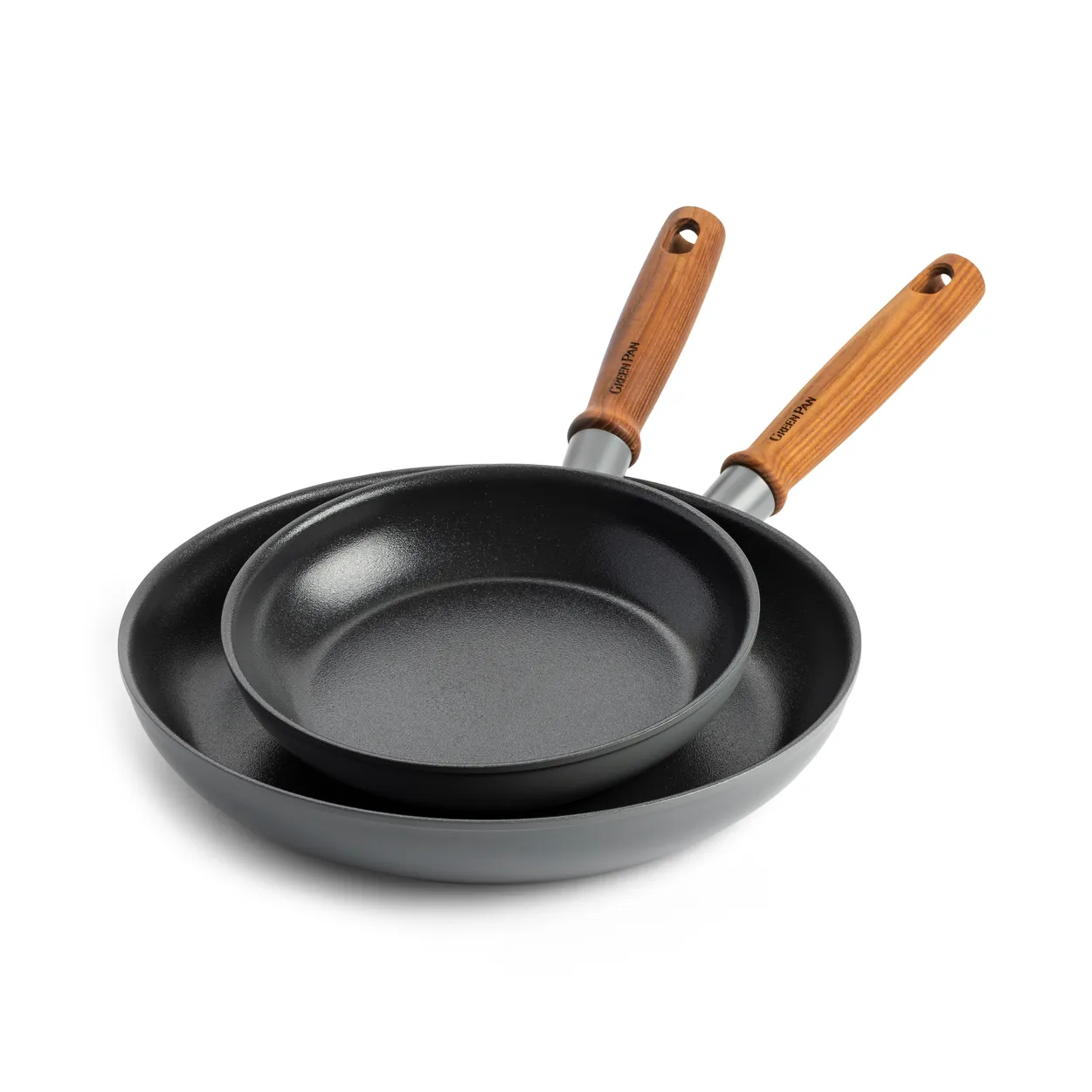 GreenPan Mayflower Pro frying pan set 20 + 28 cm | Scandinavian Design | Frying pans & skillets | Grey