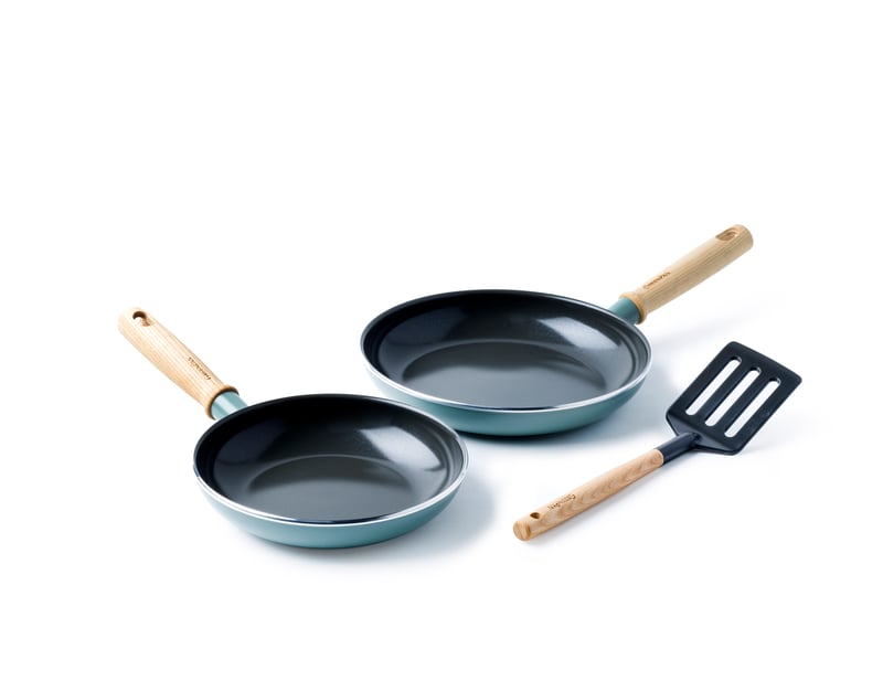 GreenPan Mayflower Pro frying pan set + spatula Green-blue