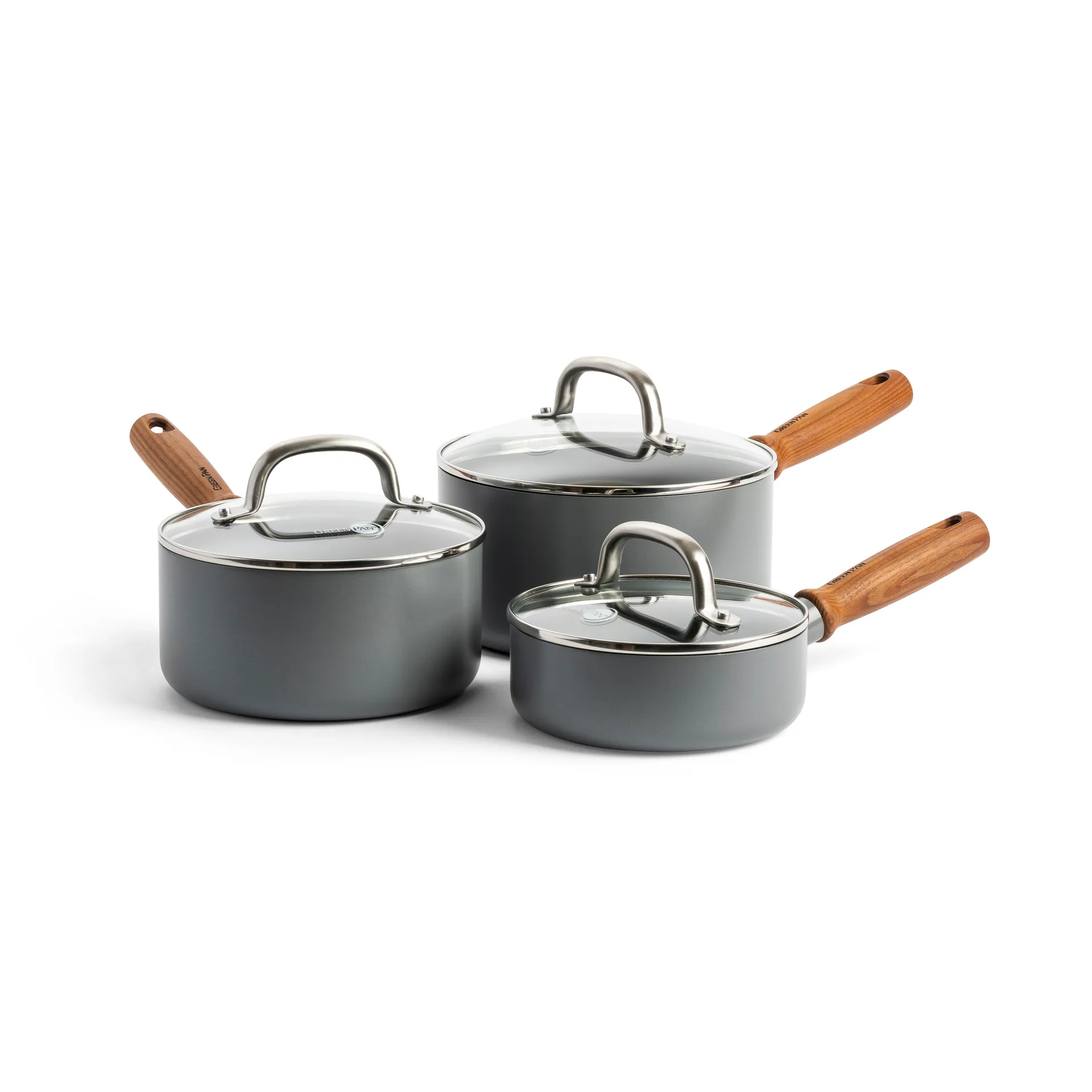 Mayflower Pro saucepan set + lid, 6 parts GreenPan