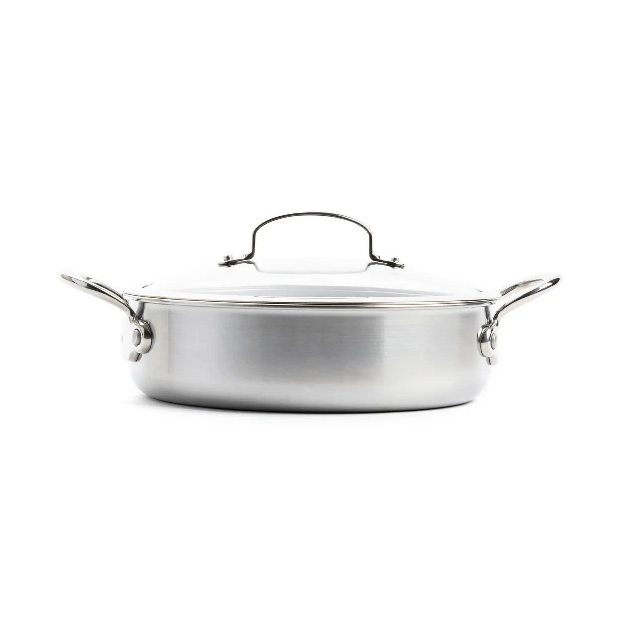 GreenPan Premiere sauce pan with lid 26 cm | Scandinavian Design | Saucier & sauté pans | Silver-coloured
