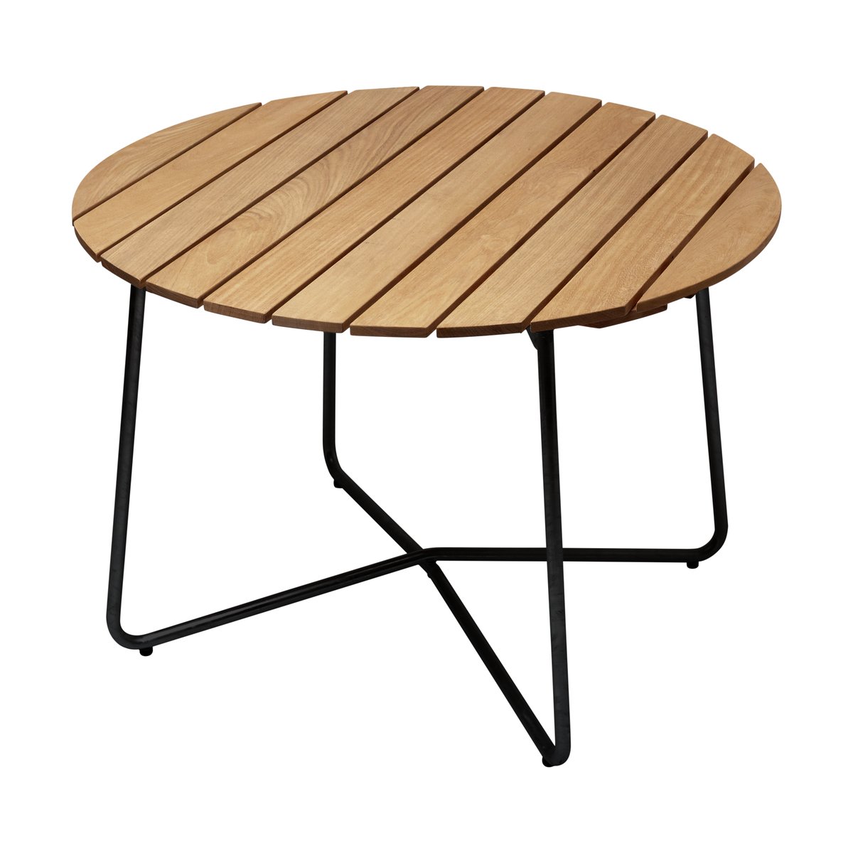 Grythyttan Stålmöbler 9A dining table Oiled oak-black, Ø100 cm