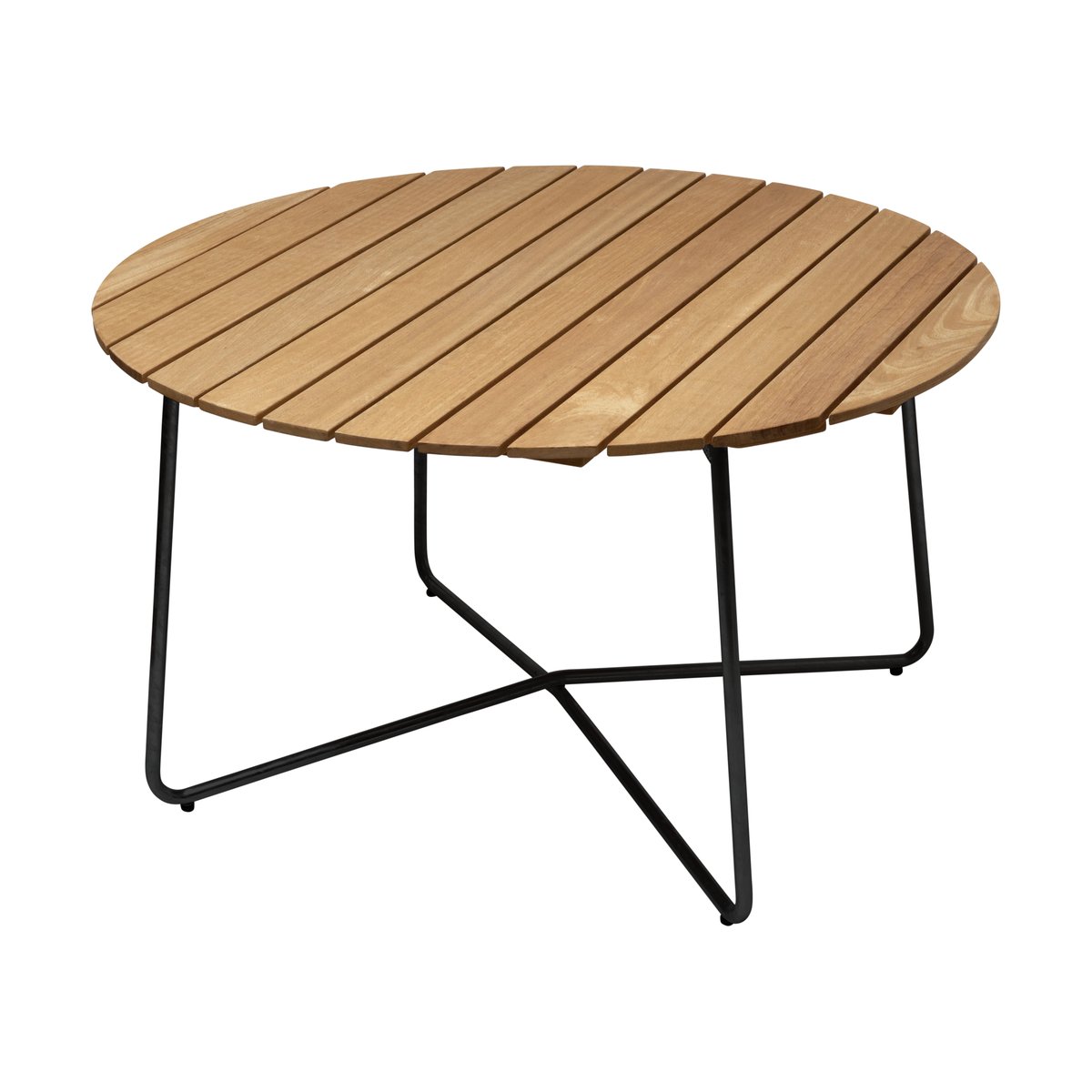Grythyttan Stålmöbler 9A dining table Oiled oak-black, o120 cm