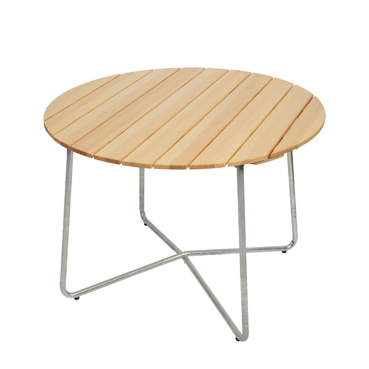 9A dining table - Oiled pine Ø100 cm - Grythyttan Stålmöbler