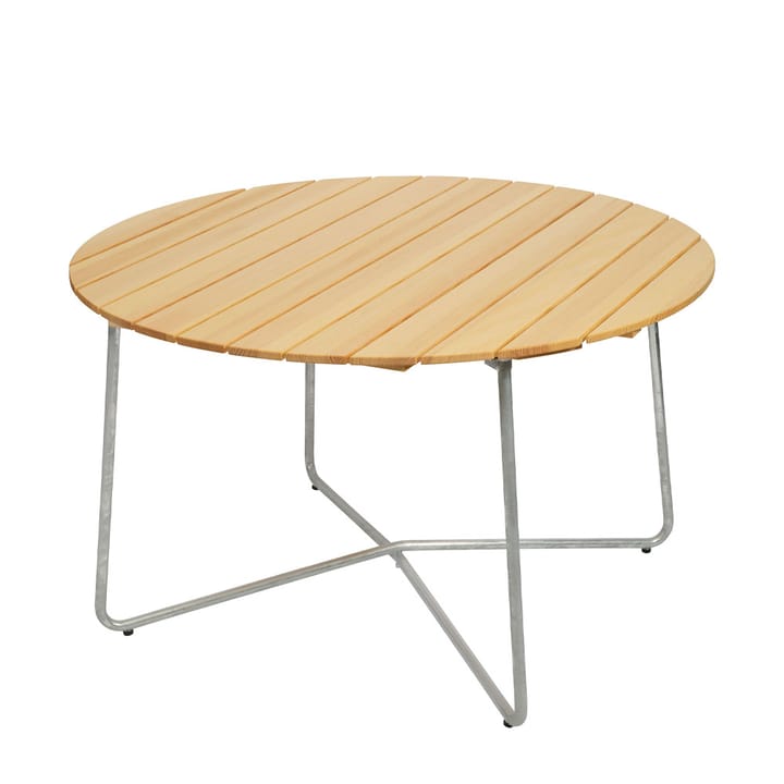 9A dining table - Oiled pine Ø120 cm - Grythyttan Stålmöbler