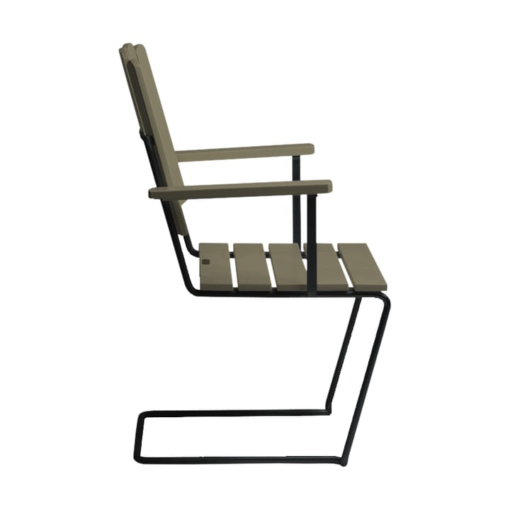 A2 armchair, Light green oak-black Grythyttan Stålmöbler