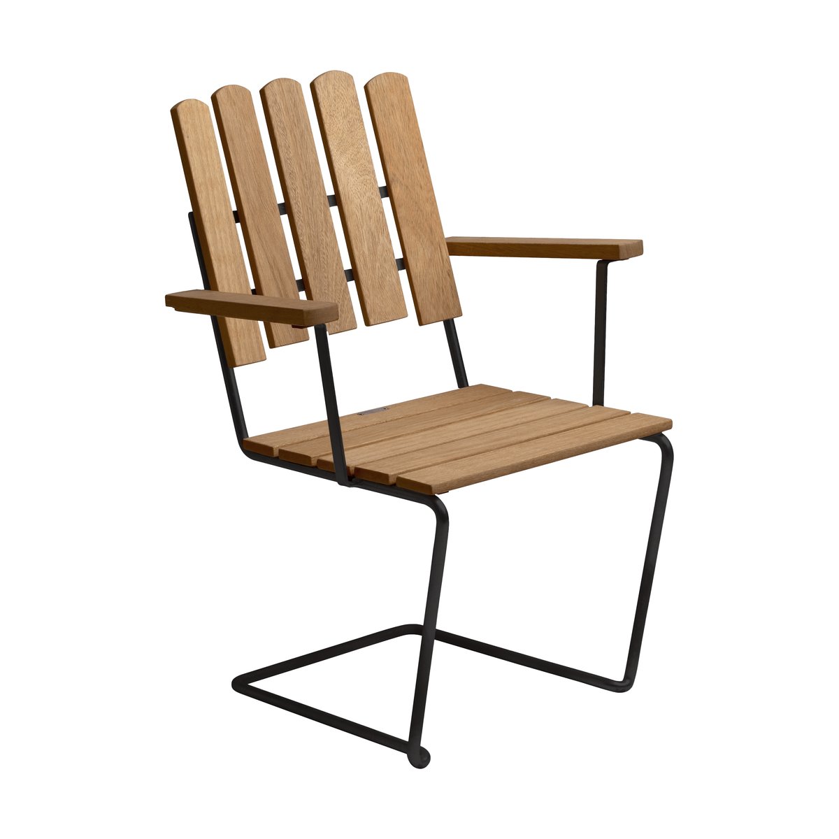 Grythyttan Stålmöbler A2 armchair Oiled oak-black | Scandinavian Design | Garden chairs | Beige
