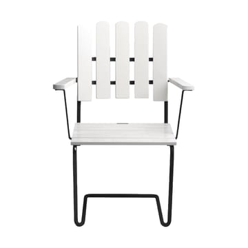 A2 armchair - White lacquered oak-black - Grythyttan Stålmöbler