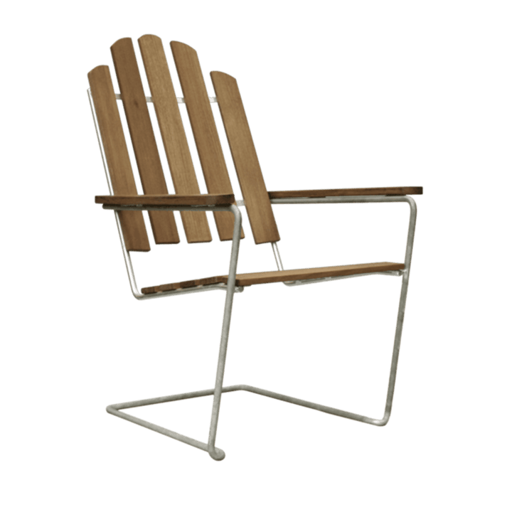 A3 sun chair - Teak-hot-dip galvanized stand - Grythyttan Stålmöbler