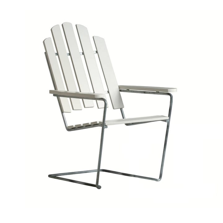 A3 sun chair - White lacquer oak-hot-dip galvanized - Grythyttan Stålmöbler