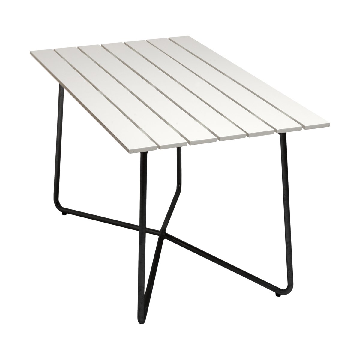 Grythyttan Stålmöbler B25A table White lacquered oak-black