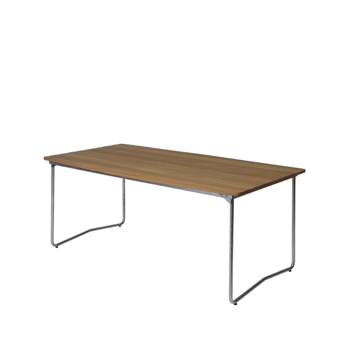 B31 170 dining table - Oak oil-hot-dip galvanized stand - Grythyttan Stålmöbler