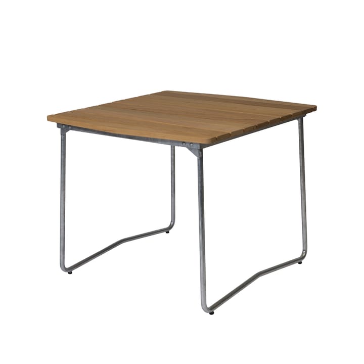 B31 84 dining table - Oak oil-hot-dip galvanized stand - Grythyttan Stålmöbler