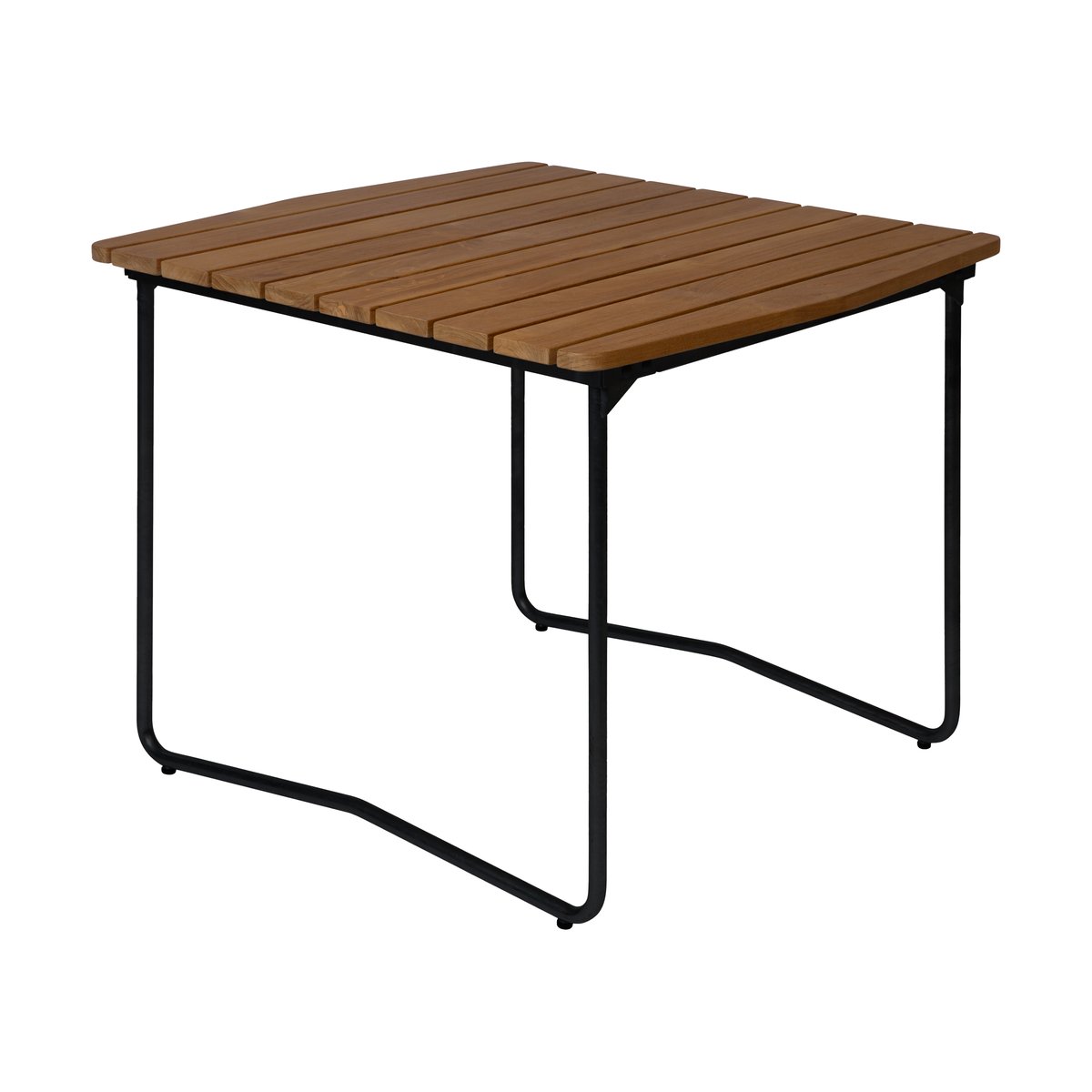 Grythyttan Stålmöbler B31 84 dining table Untreated teak-black