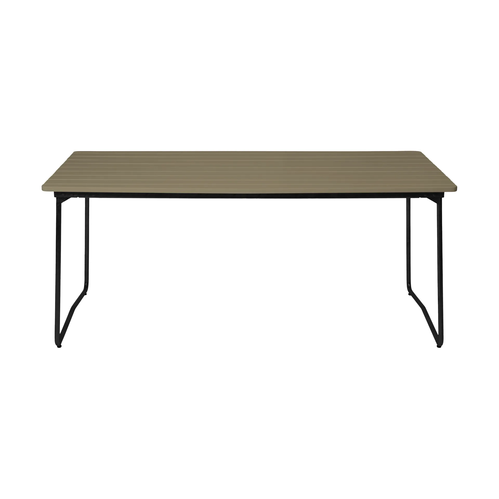 B31 dining table, Light green oak-black Grythyttan Stålmöbler