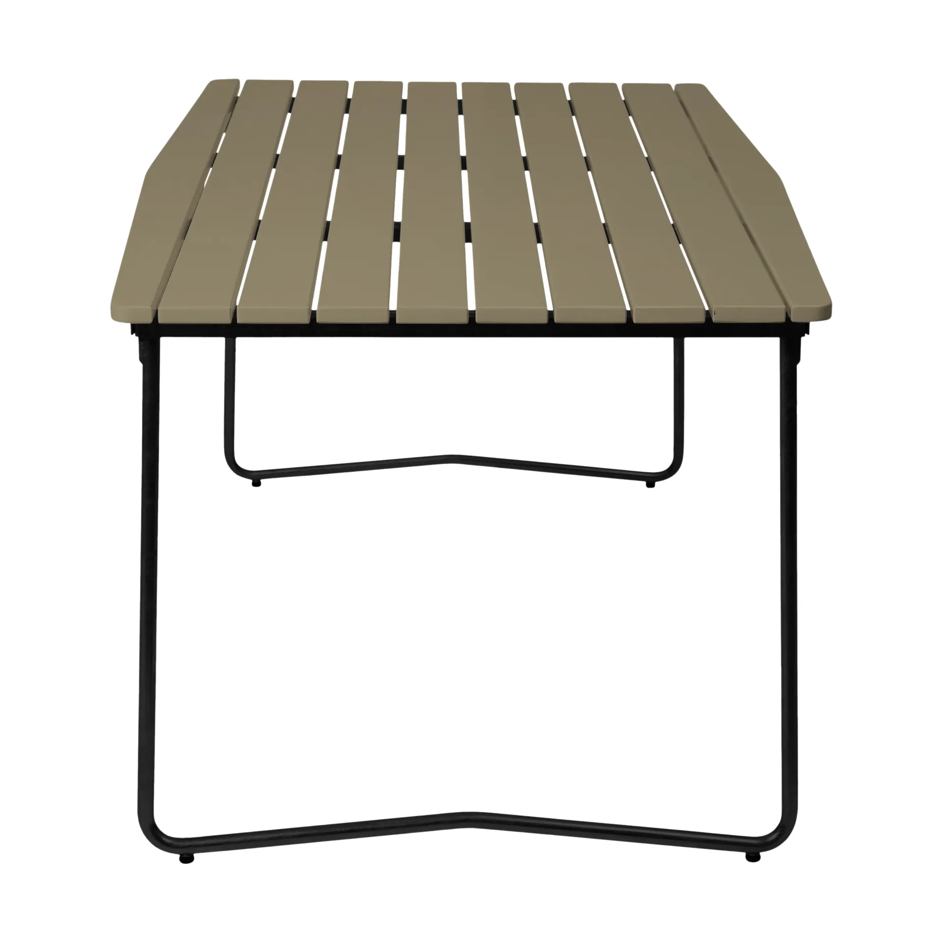 B31 dining table, Light green oak-black Grythyttan Stålmöbler