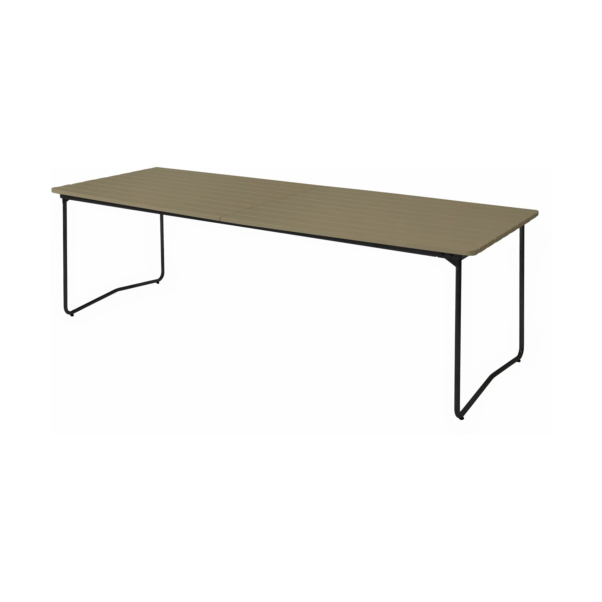 B31 dining table, Light green oak-black Grythyttan Stålmöbler