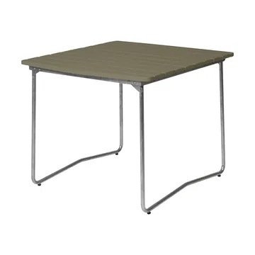 B31 dining table - Light green oak-hot galvanized - Grythyttan Stålmöbler