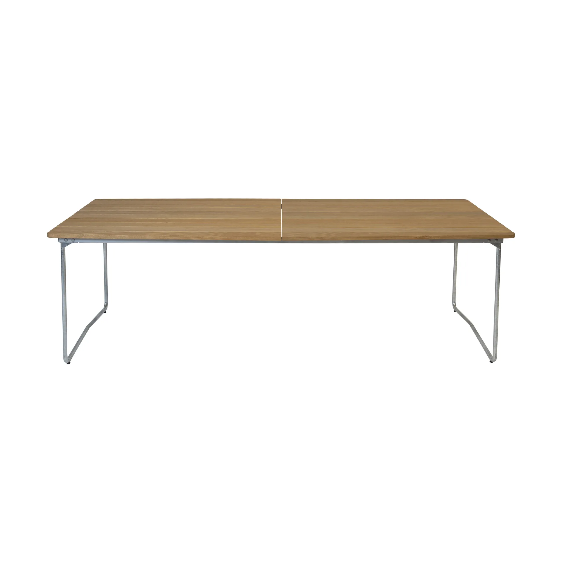 B31 dining table, Oiled oak-galvanized legs Grythyttan Stålmöbler