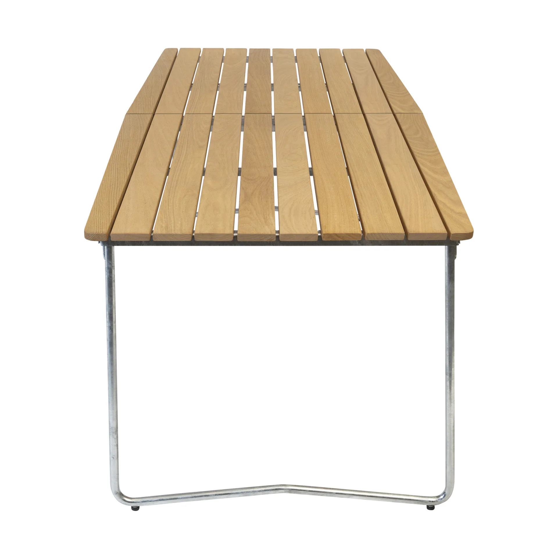 B31 dining table, Oiled oak-galvanized legs Grythyttan Stålmöbler