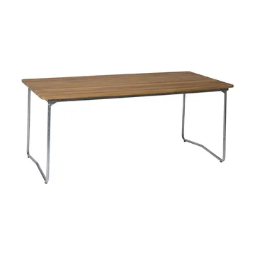 B31 dining table - Teak-hot-dip galvanized stand - Grythyttan Stålmöbler