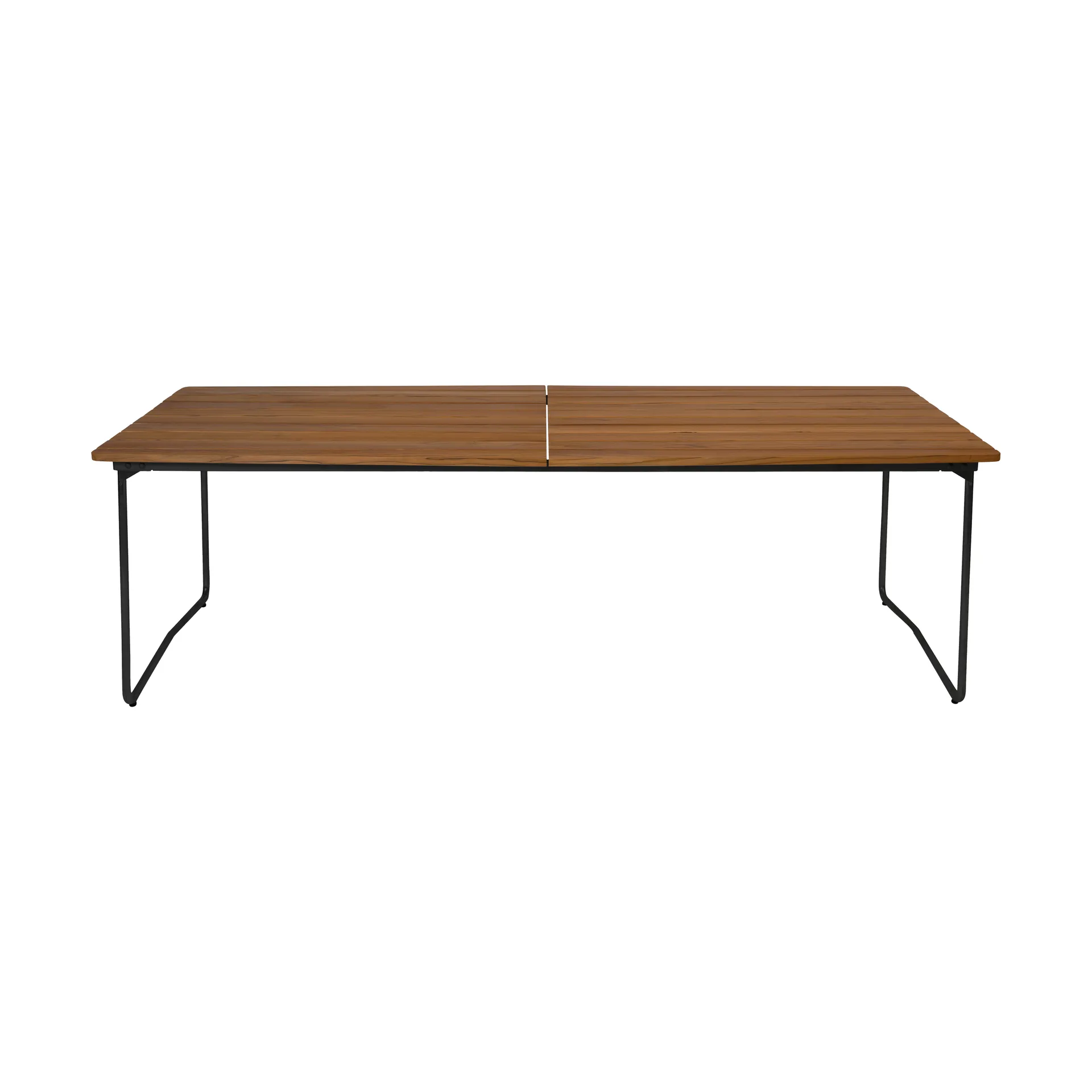 B31 dining table, Untreated teak-black Grythyttan Stålmöbler