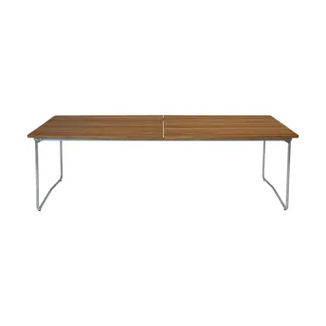 B31 dining table - Untreated teak - galvanized legs - Grythyttan Stålmöbler