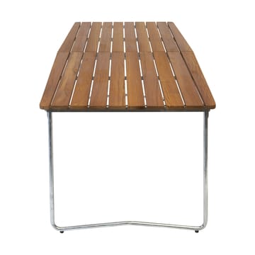 B31 dining table - Untreated teak - galvanized legs - Grythyttan Stålmöbler