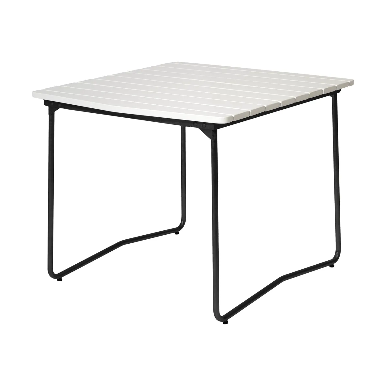 Grythyttan Stålmöbler B31 dining table White lacquered oak-black