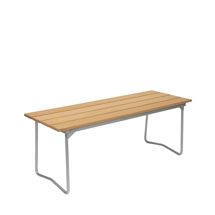 Bänk 8 bench - Oak oil-hot-dip galvanized steel frame - Grythyttan Stålmöbler