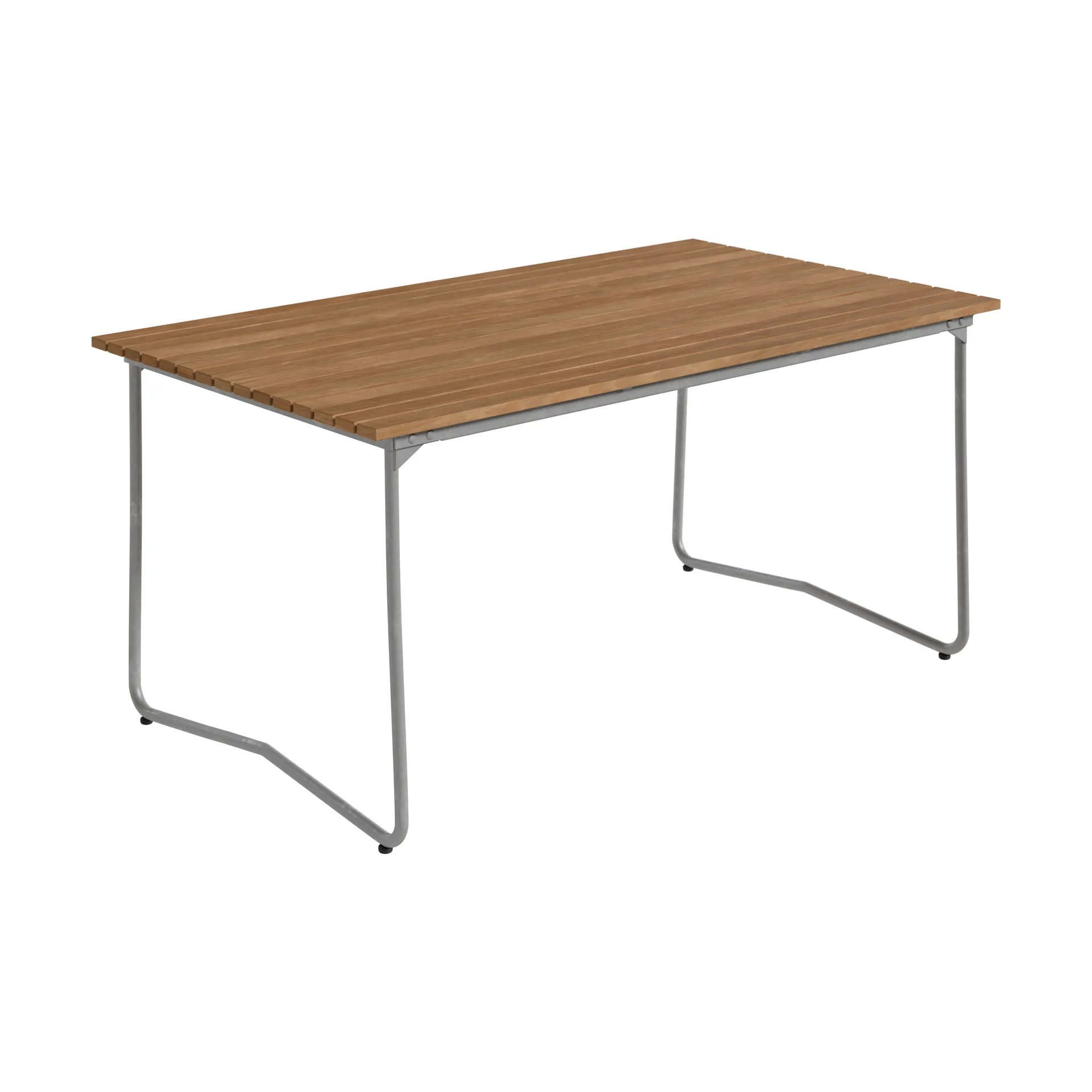 Bovik table, Teak-hot-dip galvanized frame, 150x92 cm Grythyttan Stålmöbler