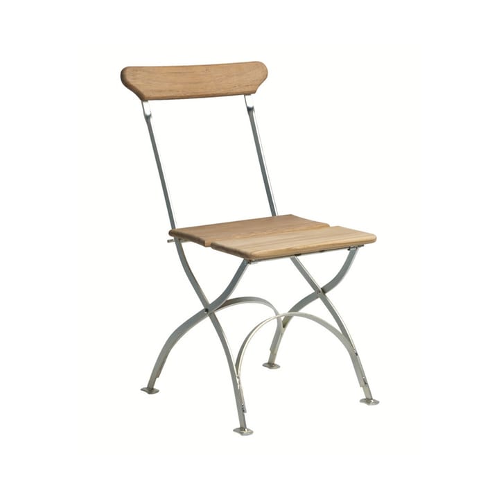 Bryggeri chair - Teak-hot-dip galvanized stand - Grythyttan Stålmöbler