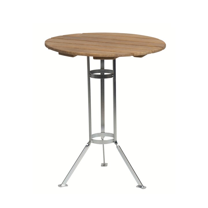 Bryggeri tripod table - Teak-hot-dip galvanized stand - Grythyttan Stålmöbler