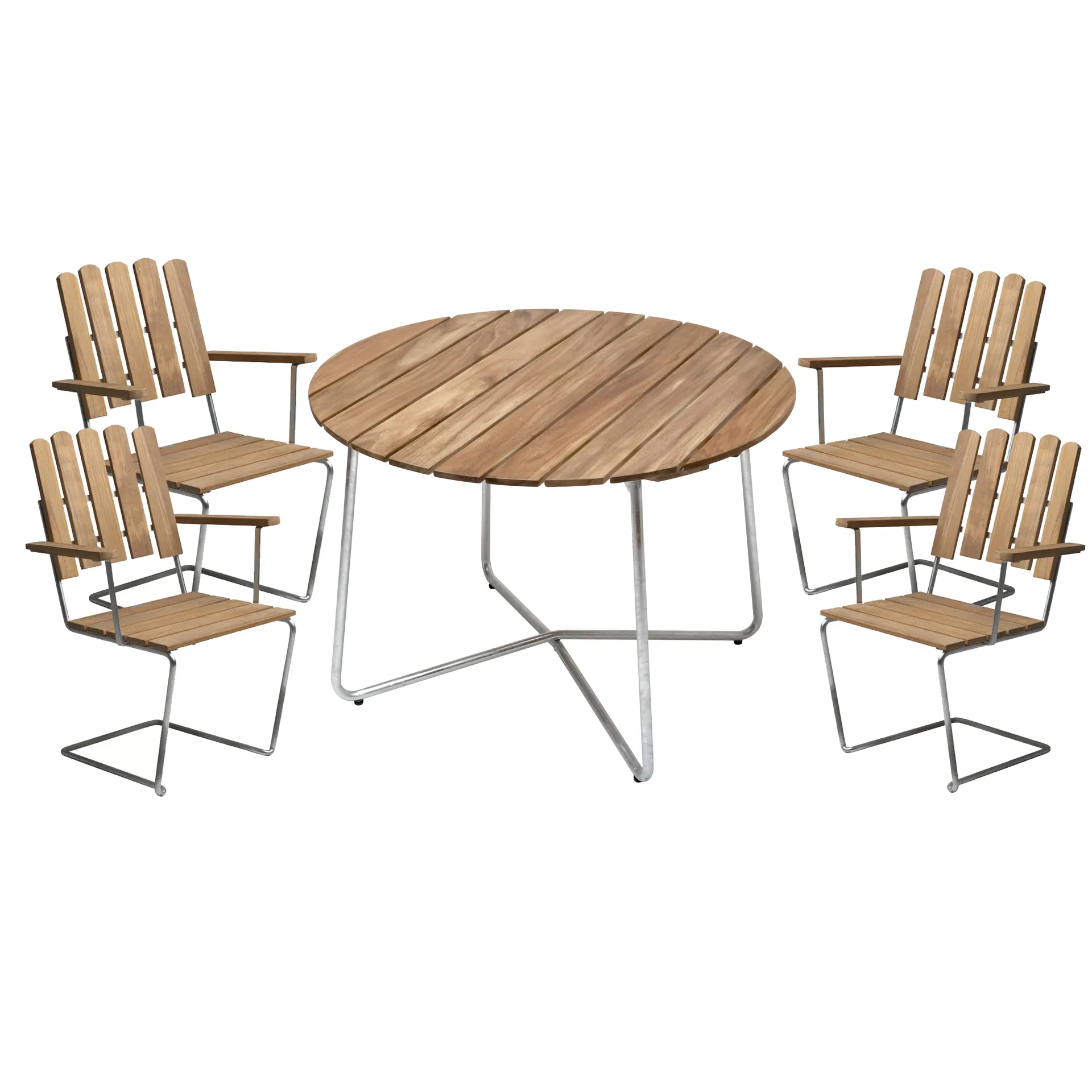 Grythyttan dining set ø100 cm - teak Grythyttan Stålmöbler