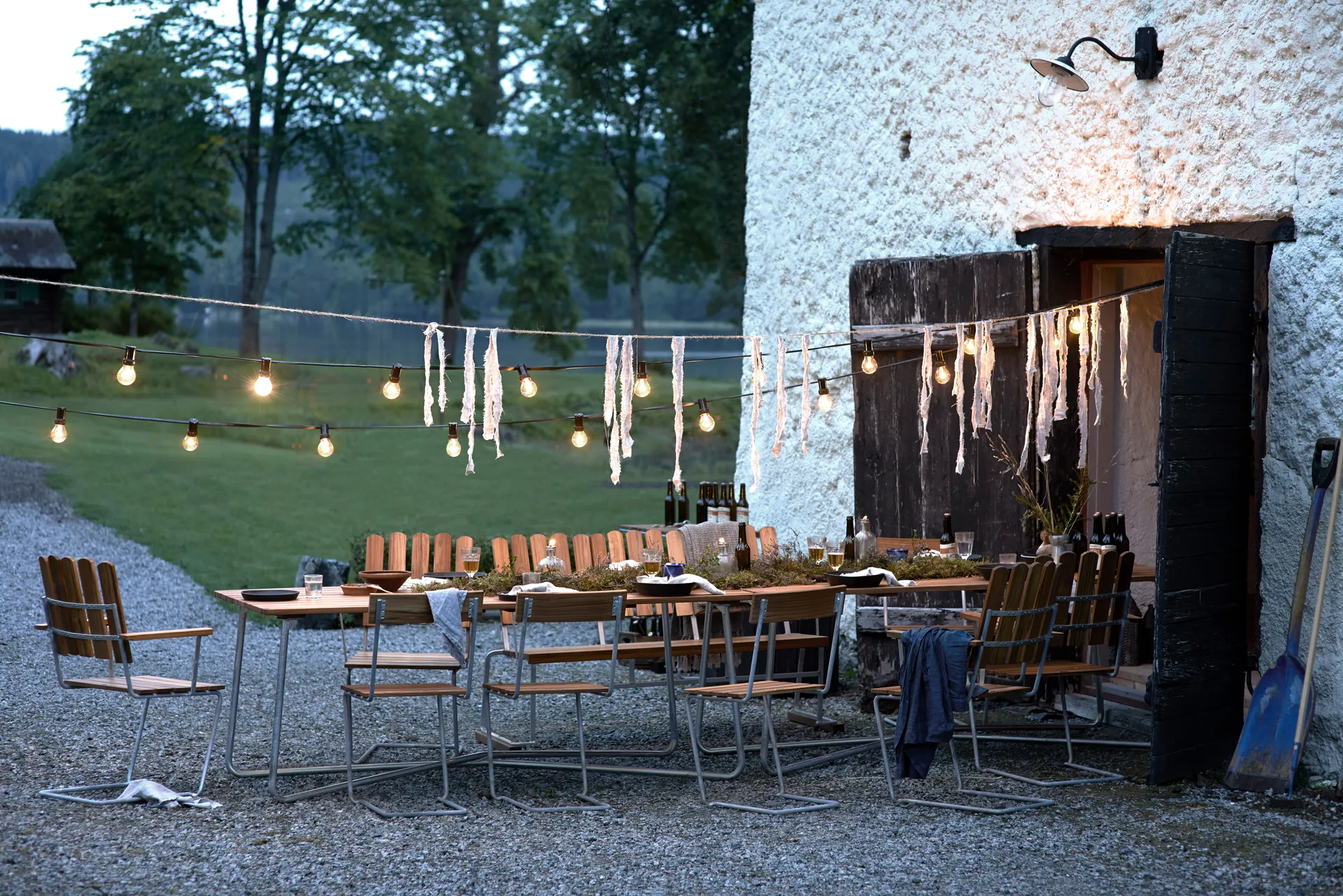 Grythyttan dining set 2pcs B25A + 8pcs Chair 1 teak Grythyttan Stålmöbler