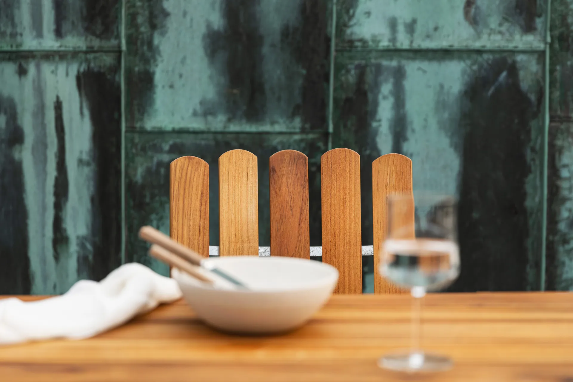 Grythyttan dining set teak B31 170cm + 4pcs A2 Grythyttan Stålmöbler